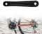 Fahrrad Kurbelarm, Aluminiumlegierung Kurbelarm Links 170mm, Tretkurbel Fahrrad, Fahrradkurbel linker Arm, Ersatzkurbel, Singlespeed Kurbel, Diamantloch, Linke Seite, Schwarz