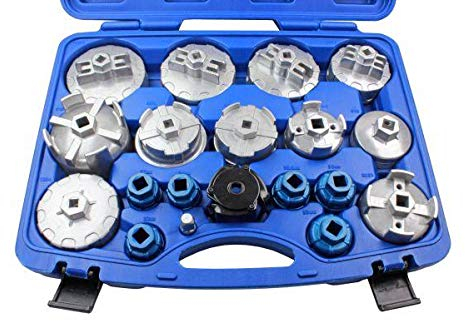 US PRO Tools 19pc Oil Filter Wrench Set Cup Leg Socket Types Various Models 3018