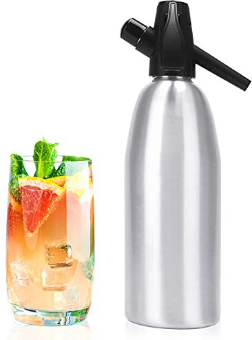 mlloaayo Soda Maschine Soda Siphon CO2 Spender Wasserblasengenerator Cool Drink Cocktail Soda Maschine für Home Bar