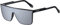 H HELMUT JUST Sonnenbrille Herren Damen Eckig Groß, Sonnenbrille Retro Grau Stylisch Leicht TR90 Rahmen Future Style Unisex