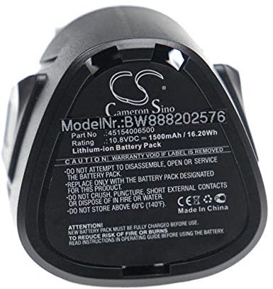 vhbw Batterie Compatible avec Stihl HSA 25, HSA 25 Cordless Shrub, HSA 25 Grass Shears Outil électrique (1500mAh Li-ION 10,8 V)