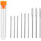 Stopfnadeln Nähen Nadeln Set 9 STK Stumpfe Nadeln, Sticknadeln, Großäugige Stumpfe Nadeln, Großäugige Gerade Nadeln (5,2 cm, 6 cm, 7 cm) mit Transparenter Flasche