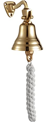 Assorted Collections Last Orders Messingglocke, Wandmontage, nautisches Thema, Schiffsglocke, Klingel, Maritim, Maritim, Boot, Schule, Abendessen, Weihnachtsmannglocke, Empfang, Wandbehang