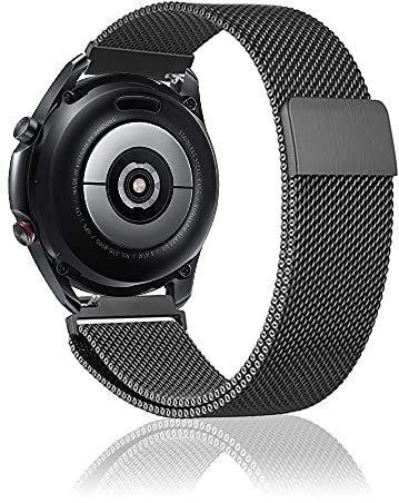 Niboow 22mm Bracelet pour Samsung Galaxy Watch 3 45mm/Galaxy Watch 46mm/Gear S3 Frontier/Gear S3 Classic/Gear S, Inoxydable Métal Bracelet pour Xiaomi Watch 2 Pro/Mi Watch/S1 Active-Colorée