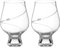 DIAMANTE Gin Goblets - 'Silhouette' Crystal Gin and Tonic Glass - Set of 2 (Silhouette Swarovski)