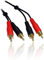 World of Data Twin RCA Phono Cable - Stereo Red & Black - Left & Right Audio Lead - 5m