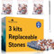 Magichome Mineralperlen Nachfüllset 3 Kits Filterstein für Duschkopf, Mineralsteine zu Entfernung Chlor und Reinigung Dusche Wasser