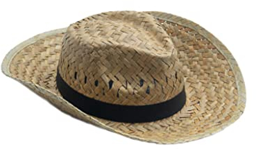 SILABA TONICA Sombreros de Paja Para Eventos - Pack 10 uds - Gorro Vert Muy Transpirable - Elige el Color de la Cinta del Sombrero para Darle un Toque Personal