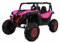 FINOOS Elektroauto für Kinder UTV-MX Buggy 24V, kinderauto 2 Sitzer, kinderelektro Auto mit 2,4 Ghz Fernbedienung, 4x4 Allrad angetrieben, Batterie: 2x12V, 2-7 Jahre (Rosa)