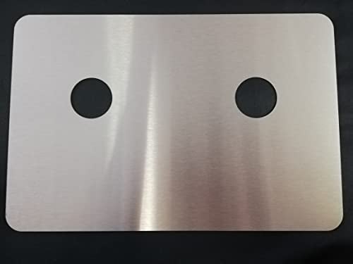 KOCH #79 Hygienische Wandabdeckung Platte 30 x 20 cm für Armatur in Dusche + Bad antibakteriell, säurebeständig, rostfrei Schutz vor Schimmel, Kalk, Schmutz! Vollmaterial Edelstahl V2A made in Germany