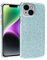 N NEWTOP 3in1 Cover Compatibile Apple iPhone 14, Custodia Case GLITTER Brillantini Paper Interno Bling TPU + PC Flessibile Morbida Case Posteriore Lucida Protezione Fotocamera (Azzurro)