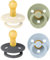 BIBS Colour Schnuller 4er-Pack, BPA-frei, Kirschform Nippel. Naturkautschuk/Latex, Hergestellt in Dänemark. 6-18 Monate (4er Pack), Iron Mix