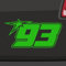 Generisch Startnummer 93 Aufkleber Raceing Start Sticker Auto Zahl MTB Motorrad 20x10cm Farbe: Neongrün