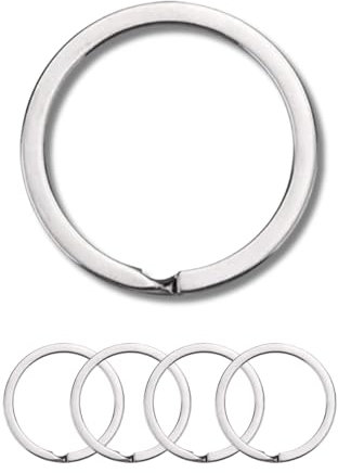 Tectonic 32mm Large KeyRings Heavy Duty for KeyChain Hoops, Car Keys & Home Keys, Key Rings are suitable for Men & Women (4-Pack) - 1 Year, Full warranty
