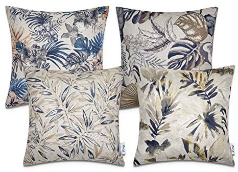 Paco Home Kissen Kissenbezug Sofakissen Bezug Kissenhülle Dekokissen Zierkissen Couchkissen Modern Geometrische Muster, Farbe:Mehrfarbig 2, Sets:4pcs-Set
