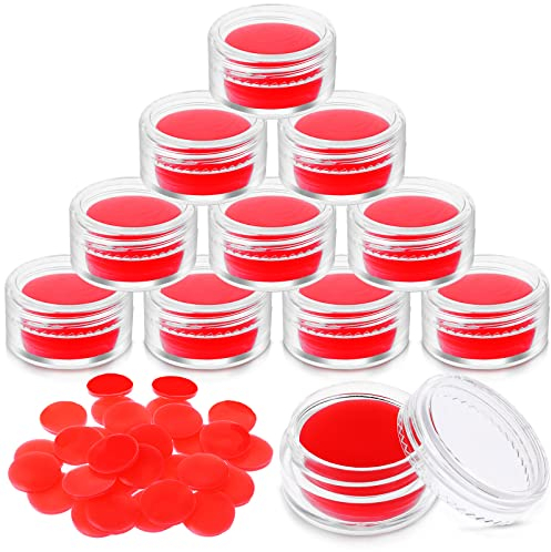 Cobee®30 Stück Diamond Art Painting Stift Kleber, 0,9 Zoll DIY Diamond Art Painting Glue Clay mit 10er Pack Organizer Box für Diamant Malerei Zubehör, Kreuzstich Bohrschlamm(rot)