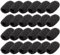 24 Stück Schwarz Popschutz Kopfhörer Mikrofon Schaumstoff Spuckschutz Windschutzscheibe für Bühnenperformance Treffen,Ersatz-Windschutz,Schaumstoff Mikrofon,für Unterricht,Bühnenperformance,treffen