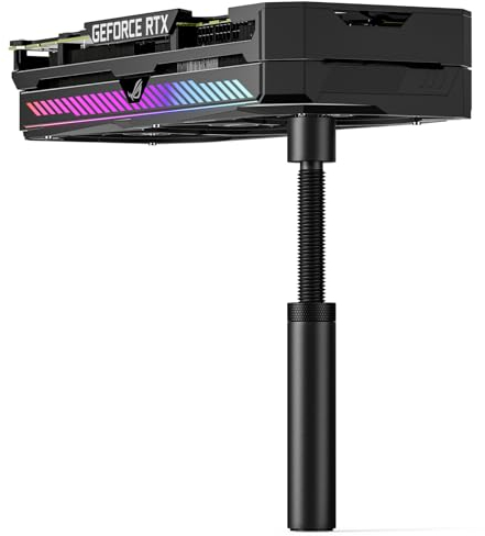 upHere Gaming GPU Support Bracket, Adjustable Height Graphics Card Support with Magnet and Non-Slip Sheet, GPU Sag Bracket for Universal Video Card, 70-120mm(L), GB70K