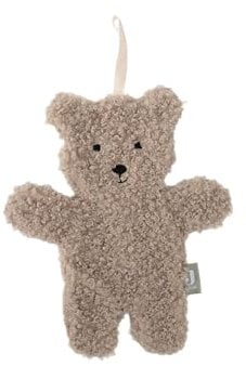 Jollein Schmusetuch Baby - Teddy Bear, Olive Green - Schnullertuch - 100% Polyester - Kuscheltier - Teddybär