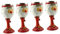 PRETYZOOM 4 Pz tazza calice di natale di Natale calici natalizi tazze natalizie tazzine natalizie il bicchieri di natale ornamento di natale Acciaio inossidabile rosso