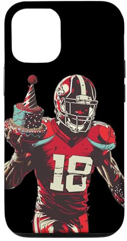 Hülle für iPhone 15 Lustiger Fußball Geburtstag mit Torte für Feiern