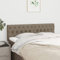 Tidyard Kopfteil für Bett, Kopfenden Betthaupt Bettkopfteil,für Bett,Wand,Schlafzimmer,Rückenlehne für Bett,e 2 STK. Taupe 80x7x78/88cm Stoff1