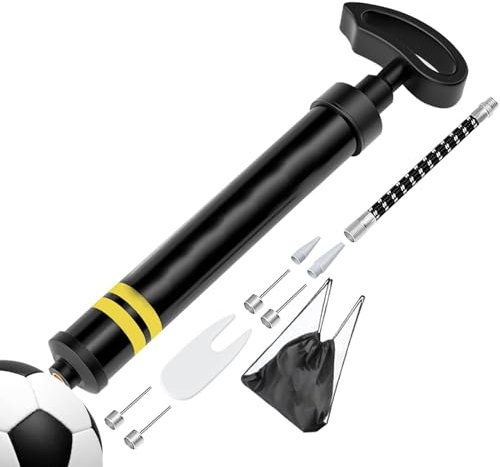 Handheld Ball Pump | Pump for Soccer Balls | Needle Adapter Pump, Lightweight Air Pump, Athletic Equipment Inflator, Compact Ball Pump, Multi-Sport Air Pump, Quick Inflate Pump
