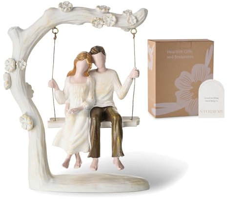 Storieme Anniversary Figurine Gifts for Couples: Romantic Valentine's Day Wedding Engagement Gift for Her Wife Girlfriends Home Decoration Presents