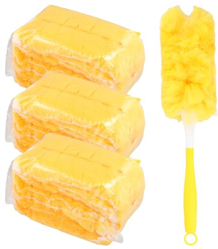 30 Pièces Recharge Plumeaux, Plumeau Poussiere avec Telescopique et Poignée, Plumeau Telescopique, Recharges de Plumeau, Plumeau Poussiere Lavable, pour Nettoyer Poussière