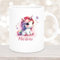 Tasse licorne #10 - En céramique - Personnalisable - Pour enfant - Différentes couleurs - Couleur : blanc