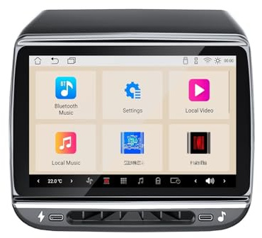 Kabelloses CarPlay- und Android Auto-Display Für Tesla für Model 3 (2017–2023) und für Y (2019–2024): Android 13 Entertainment-Display für die Rücksitze