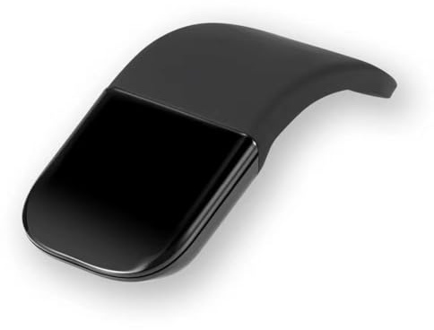 Puthernm Mouse Wireless Curvo Touch Mouse Pieghevole Ultra-Sottile Silenzioso Ergonomico Nero