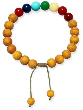 INKANAT - Pulsera de Palo Santo – Madera aromática natural para Protección, Purificación y Energía Positiva – Elaboración Artesanal