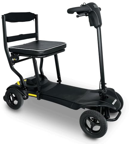 Pride GoGo MG2 Ultralight Folding Travel Mobility Scooter with Lithium Battery - Only 14.7kg (Black)