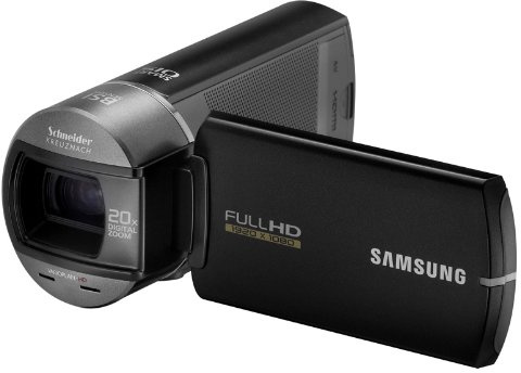 Samsung HMX-Q10 Full HD Camcorder (10-fach opt. Zoom, 6,85 cm (2.7 Zoll) Display, Touchscreen, bildstabilisiert) schwarz