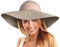 TOSKATOK Ladies Wide Brimmed Floppy Straw HAT (Beige)