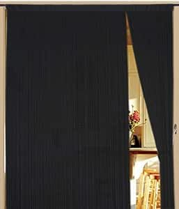 Kaikoon Fadenvorhang Messe B1 schwer entflammbar 150 cm x 400 cm (BxH) schwarz