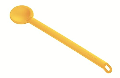 Tescoma 638062 Cucchiaio tondo mescolatore, resistente al calore, colore giallo, Linea Space Tone
