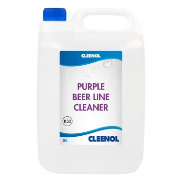 Cleenol Purple Beer Line Cleaner 5Ltr (Pack of 2) | Eliminates stubborn yeast and yeast build-up to prevent fobbing, ensuring fresh tasting pints and commercial hygiene.