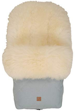Kaiser Fußsack Nelly Ltd. Edition Lammfell milky sand Koll. 19/20 ice green