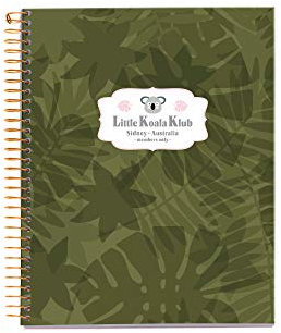 Miquelrius - Quaderno a spirale A5, copertina rigida, 120 fogli a griglia interna, 4 strisce colorate, Jordi Labanda, design Koala
