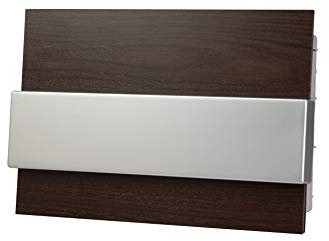 Delux, cassetta di distribuzione moderna, da incasso, da 8 e 1 moduli, per montaggio a parete, 1 fila, IP4x (24 moduli, color legno, rovere scuro)