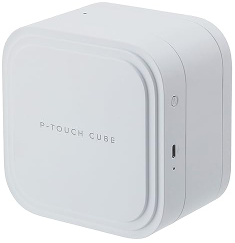 Brother P-touch CUBE Pro PT-P910BT Drucker für Etiketten und Bänder, komplett und kompakt, mit USB-Lade- und Bluetooth-Konnektivität, automatischer Schneidemaschine, komplett geschnitten, bis zu 36 mm