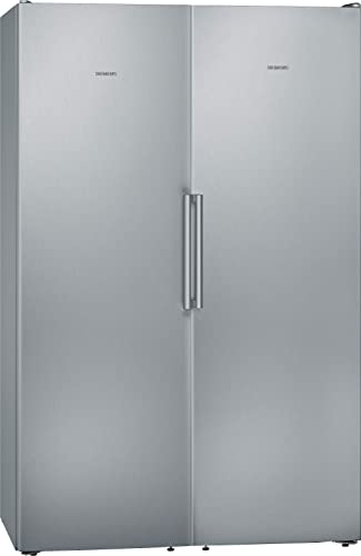 Siemens KA95NVIEP, Europäischer Side by Side Kühlschrank, 186 x 120 cm, 346 L Kühlen & 242 L Gefrieren, noFrost, hyperFresh, multiAirflowr, flexibler Innenraum, Gebürsteter Stahl mit AntiFingerprint