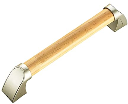 BANGSUN Haltegriff aus Holz für das Badezimmer, das Bad, zum Duschen und für behinderte sowie ältere Menschen, 30 cm, Holzfarbe