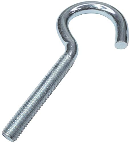 AERZETIX - C47834 - Satz von 10 stück - schraubhaken - hakenschraube - M5x60 - Ø5x60mm - aus verzinktem stahl - heimwerker - montagewerkzeug eisenwaren