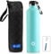 FEIJIAN Gourde Isotherme - Bouteille Isotherme - 750ml/ 1L - Gourde Inox Bouche Standard - Bouteille Sport Étanche - Enfant sans BPA, Cadeau pour les Sportifs