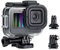 SOONSUN Custodia impermeabile per GoPro Hero 12 11 10 9 fotocamera nera, custodia protettiva subacquea da 60 m con adattatore di montaggio a scarpa fredda per Go Pro Hero 9 10 11 12 Action Camera nera