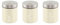 SQ Professional Stainless steel Tea Coffee Sugar Canisters Sets of 3 Tea Caddy Sets for the Kitchen Storage Pots Jars Tea and Sugar Containers (Chantilly)