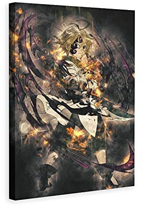 Wanddekoration Meliodas Leinwand-Poster Schlafzimmer Büro Zimmer Dekor Geschenk Dekor Druck Bild Gemälde für Wohnzimmer Schlafzimmer Dekoration 40 x 60 cm